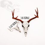 White-Tailed Deer Skull with Antlers Replica – 1:6 Scale