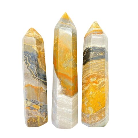 Bumblebee Jasper Point Mineral Specimen