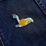 Oviraptor Enamel Pin (Oviraptor philoceratops)