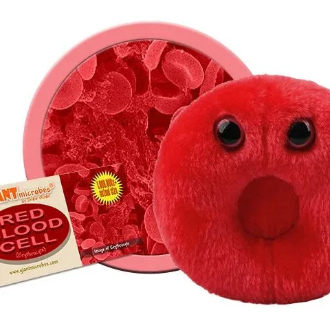 GIANTmicrobes Red Blood Cell Plush