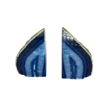Dyed Agate Geode Bookends