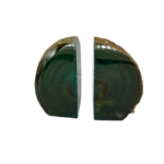Dyed Agate Geode Bookends