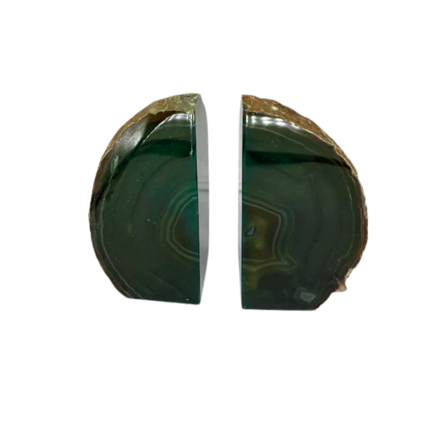 Dyed Agate Geode Bookends